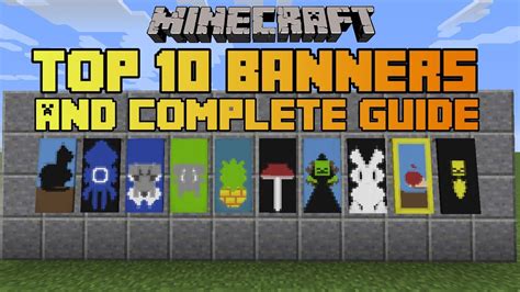 Minecraft Top 10 Banner Designs With Tutorial Minecraft Cool