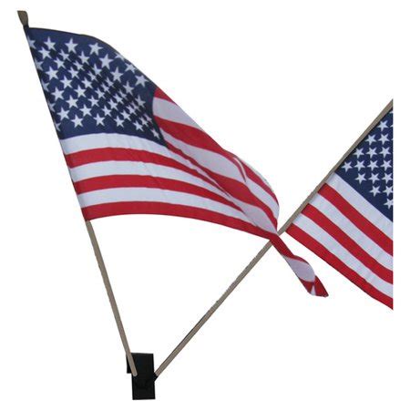 I like to have a flag ready at every location around my ranch. Flag Holder with USA Flags Set, 3/4 - 1-1/8 / Black ...
