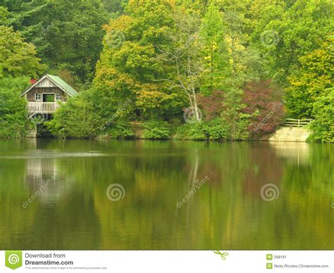 Boat House On A Lake Stock Image Image Of Woods Countryside 268191