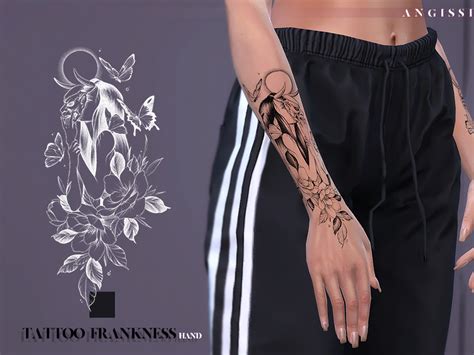 Angissis Tattoo Franknesshand Sims 4 Sims 4 Tattoos Sims 4 Piercings