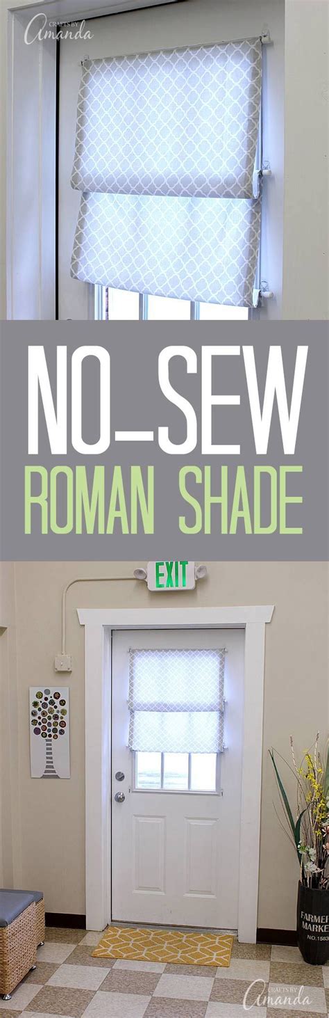 Get the fabric & supplies you need at onlinefabricstore: No Sew Roman Shade | Diy curtains, Diy window treatments ...