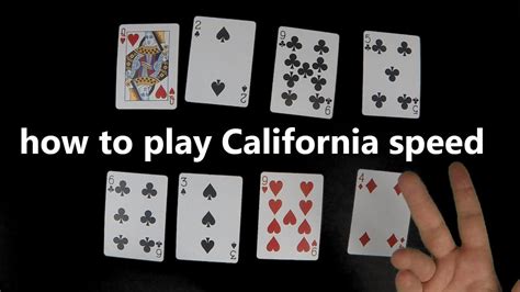 California Speed Youtube Speed Card Game Card Games Speed