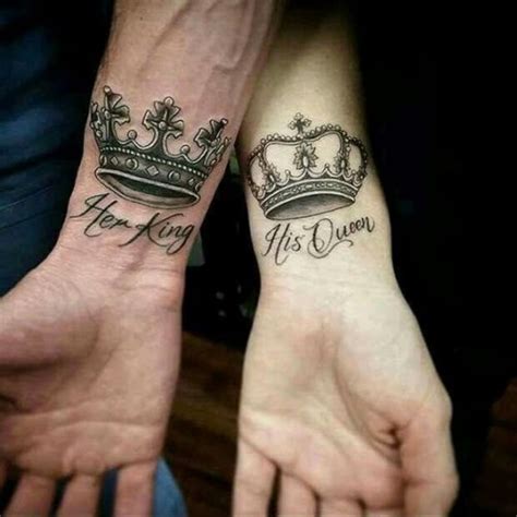 Types of king and queen tattoos. 50 King and Queen Tattoos for Couples | herinterest.com