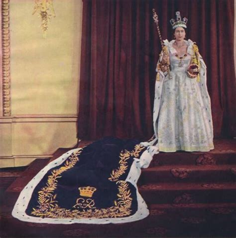 Queen elizabeth ii with prince philip during the coronation ceremony. Queen Elizabeth Ii In Coronation Robes in 2020 | British crown jewels, Royal clothing ...