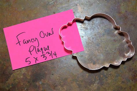 Fancy Oval Plaque Cookie Cutter N2 Free Image Download