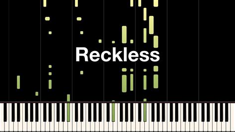 Madison Beer Reckless Piano Cover Synthesia Tutorial Youtube