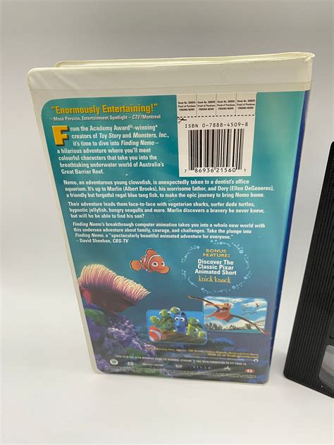 Disney Finding Nemo Vhs Tape Etsy