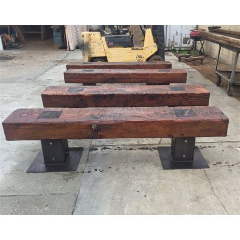Rustic Reclaimed Wood Outdoor Bench Mortise And Tenon