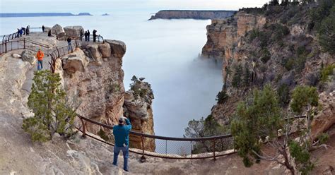 Grand Canyon Fills With Fog