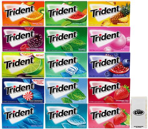 Buy Trident Sugar Free Chewing Gum Assortment 15 Flavor 14 Stick