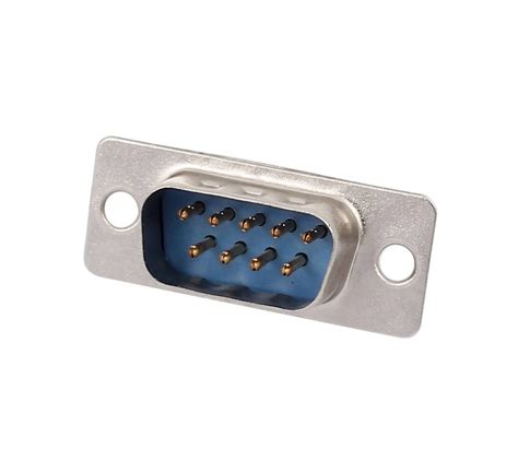 Db9 Straight Male Connector Soldering Type Panel Mount