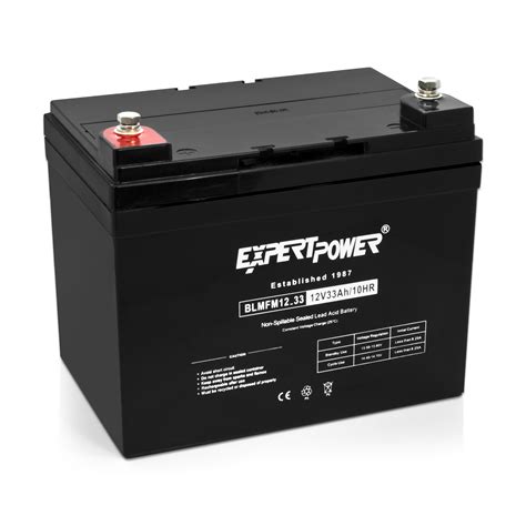 Expertpower 12v 33ah Rechargeable Deep Cycle Battery Exp12330
