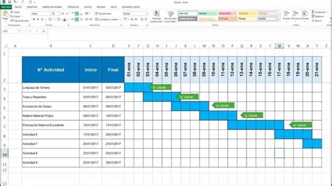 🥇🥈🥉 Cómo Hacer Un Diagrama De Gantt En Excel El Tío Tech 🤖