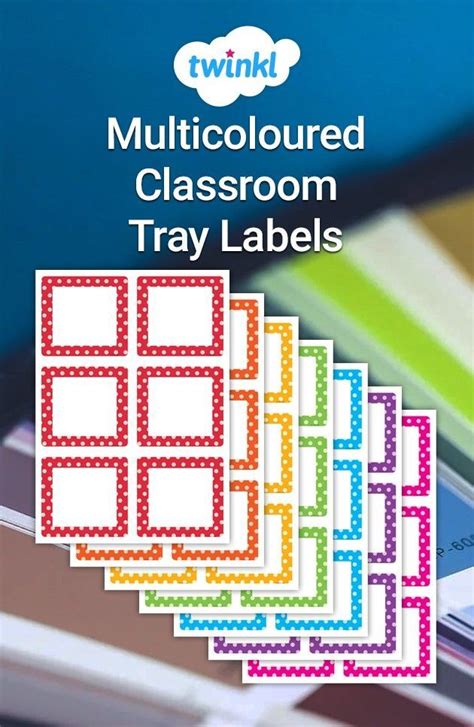 Editable Multicoloured Classroom Tray Labels Classroom Labels