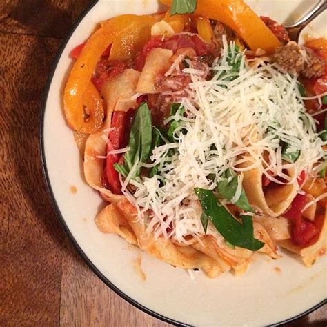 Italian Drunken Noodles With Spicy Italian Sausage Recipe