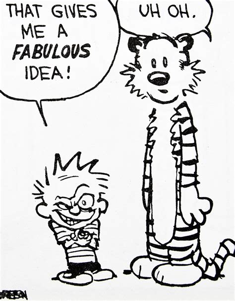 Calvin And Hobbes Des Classic Pick Of The Day 7 27 14 That Gives Me