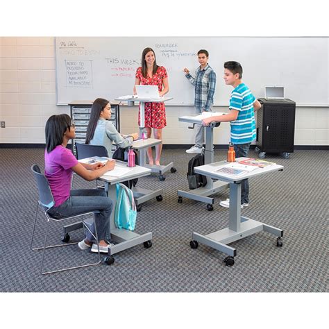 1,427 standing student desks products are offered for sale by suppliers on alibaba.com, of you can also choose from modern, contemporary standing student desks, as well as from metal, wood, and. Luxor STUDENT-C - Student Desk - Sit Stand Desk with Crank ...