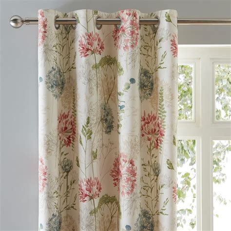 Country Meadow Natural Eyelet Curtains Dunelm