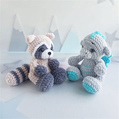 Crochet Pattern Raccoon Amigurumi Raccoon Pattern PDF Etsy
