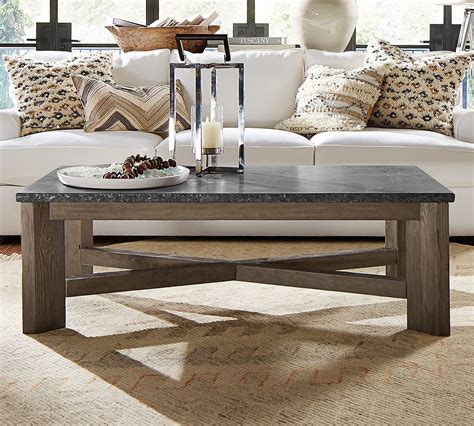 Fulton Stone And Wood Coffee Table In 2020 New Classic Furniture