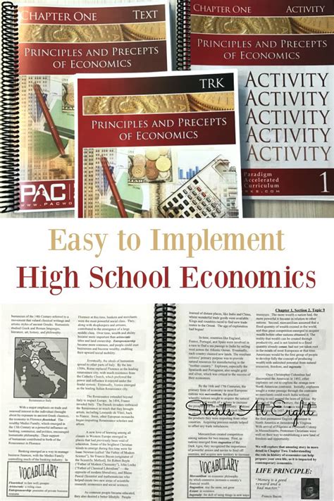 Easy To Implement High School Economics From Starts At Eight Paradigm