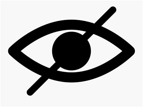 Blind Symbol Of An Opened Eye With A Slash Comments Blind Symbol Png