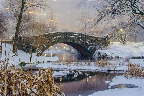 Footbridge In Snow Photograph By Eliza Mcnally Fine Art America