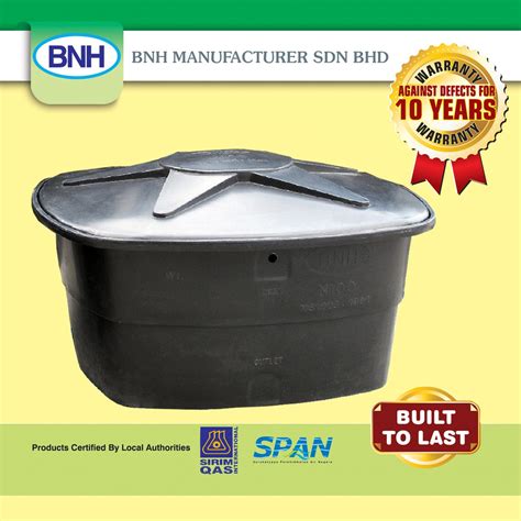 Bnh N40 50 Gallons Polyethylene Water Storage Cistern Square Poly