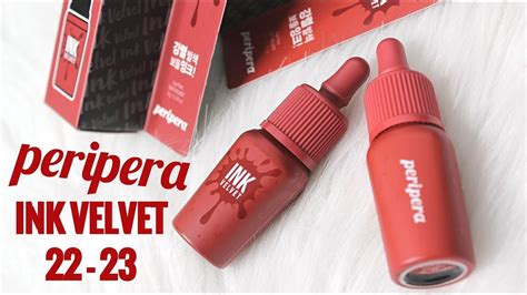 Biyw Review Chapter 125 Peripera Ink Velvet Lip Tint 22 23 Swatch