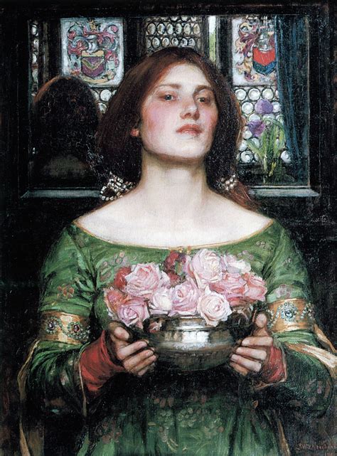 John William Waterhouse Gather Ye Rosebuds While Ye May Pre Raphaelite Art