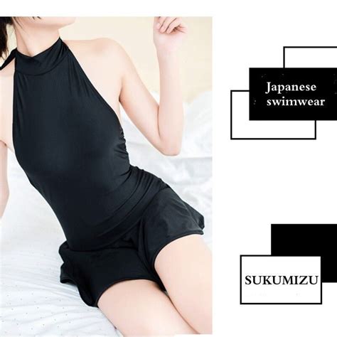 Japanese Swimsuit Sukumizu Falbala Anime Cosplay Sweet One Piece Black