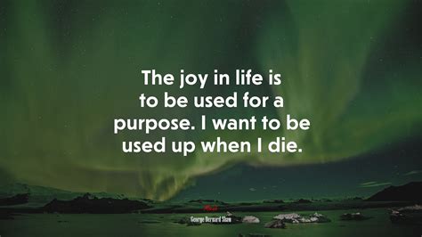 672844 The Joy In Life Is To Be Used For A Purpose I Want To Be Used