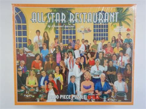 All Star Restaurant 1000 Puzzle Hummel Marconi White Mountain Celebs
