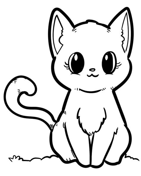 Dibujos De Gatito Para Colorear Para Colorear Pintar E Imprimir