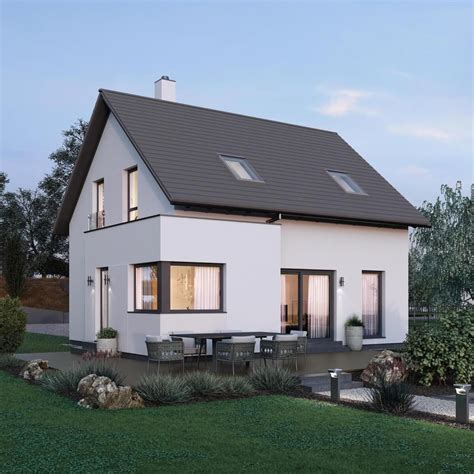 Was kostet es, ein altes haus umzubauen? Kleines Einfamilienhaus Neubau modern mit Satteldach ...