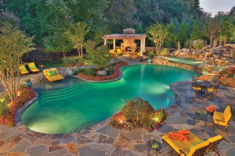 Swimming Pool Designs And Landscaping Landscaping Ideas Small Backyard Swimming Pool