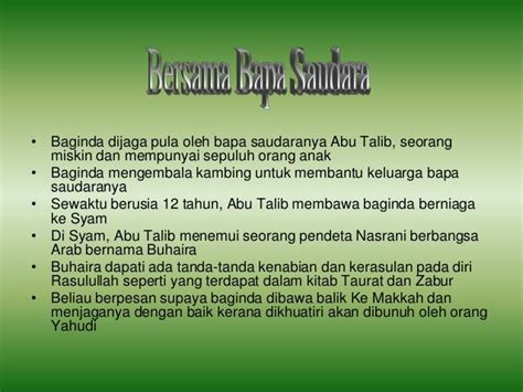 Bab 25 Riwayat Hidup Rasulullah