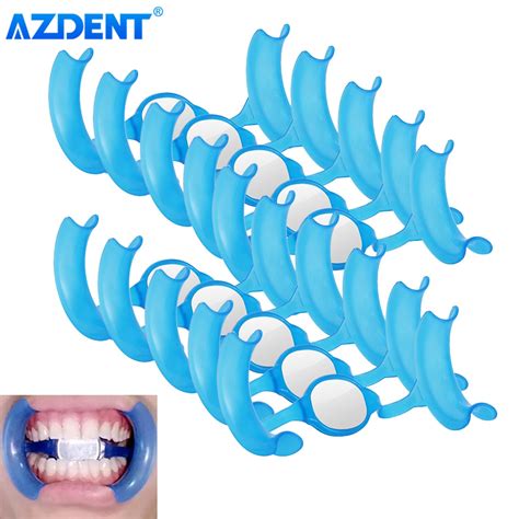 Azdent 10pcs M Type Mouth Opener Cheek Retractor Expanders Teeth