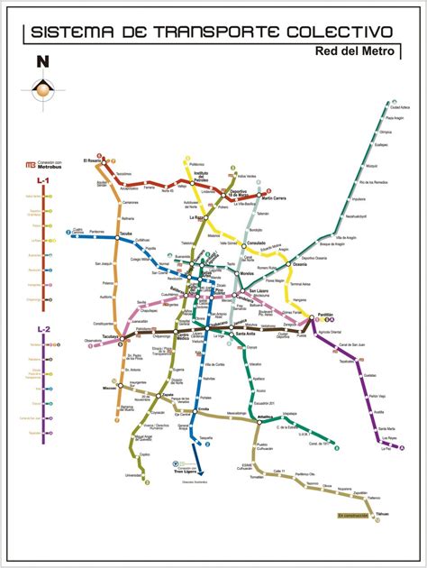 Mapa Del Metro De Ciudad De M Xico Estaciones Horarios Y L Neas Del