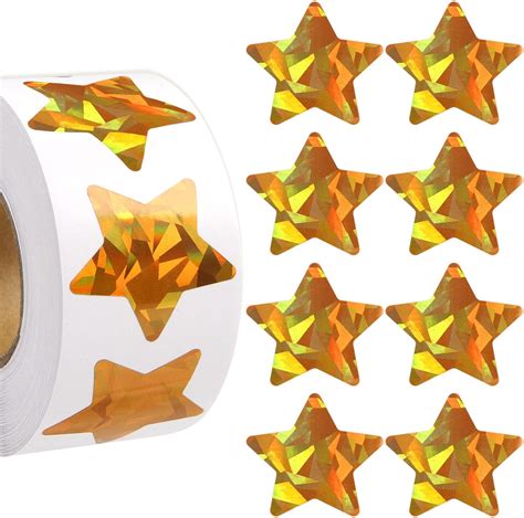 Star Stickers 500pcs Glitter Gold Star Stickers Decorative