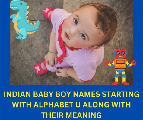 Top 50 Indian Baby Boy Names Starting With Alphabet U Along With Their