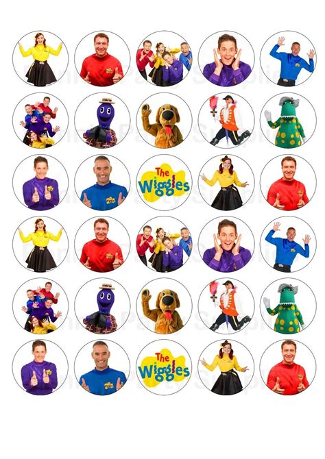 Wiggles Edible Cupcake Image Toppers Party Decorations 30 Wiggles