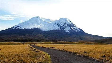 Antisana Volcano Full Been Covered By Snow Ecuador Galapagos Mount