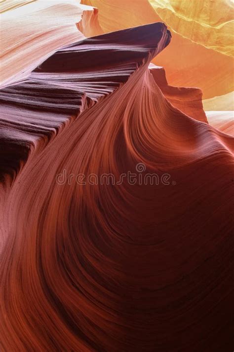 Sandstone Formations Antelope Canyon In Northern Arizona Stock Image