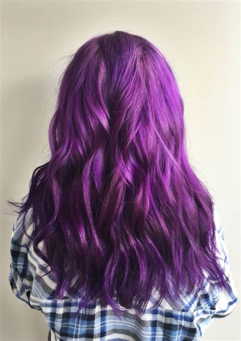 Purple Hair Dark Purple Hair Bright Purple Hair Bright Purple Hair