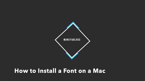 How To Install Fonts On The Mac Youtube