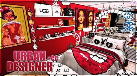 💖 Urban Designer Bedroom Cc Folder And Download Gucci Chanel Lv