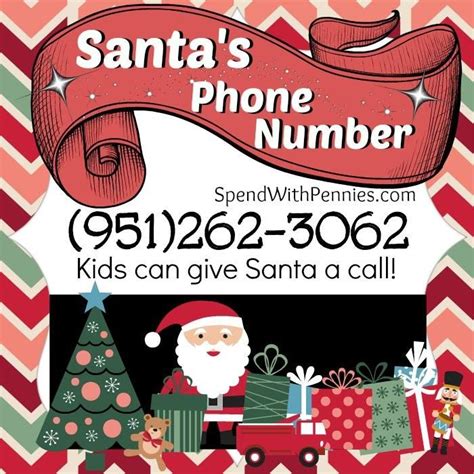 Santas Phone Number Santa Phone Holiday Fun Christmas Cheer
