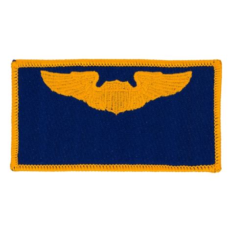 Air Force Pilot Wing Patch Gold On Blue Flying Tigers Surplus