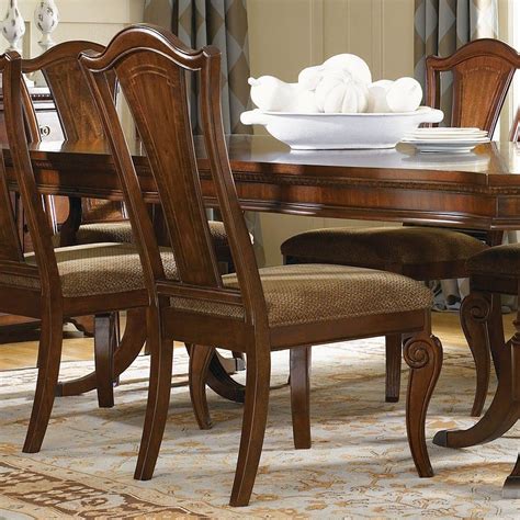 Table measurement is 44w x 44l x 30h and the chairs are 17.25w x 21.75d x 38.5h. American Traditions Dining Room Set Legacy Classic ...